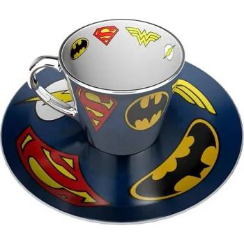Image 1 of ABYstyle Комплект ABYSTYLE DC COMICS Mirror mug & plate set Logo, Чаша, Подложка с емблеми (MMP002)