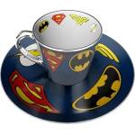 ABYstyle Комплект ABYSTYLE DC COMICS Mirror mug & plate set Logo, Чаша, Подложка с емблеми (MMP002)