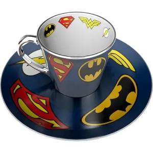 ABYstyle Комплект ABYSTYLE DC COMICS Mirror mug & plate set Logo, Чаша, Подложка с емблеми (MMP002)