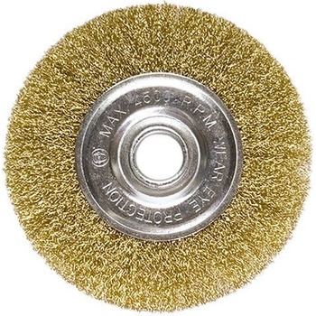 Image 1 of MTX Четка за ъглошлайф, 200 mm, вътрешен D 22 mm, плоска, вълнообразна стоманена тел MTX