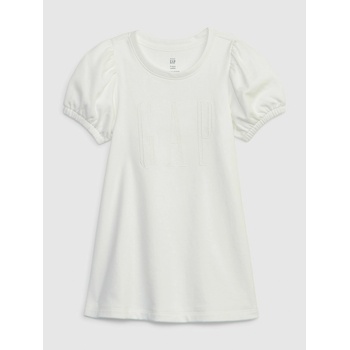 GAP Бебешка рокля с логото на GAP GAP | Byal | Момичешки | 74-80