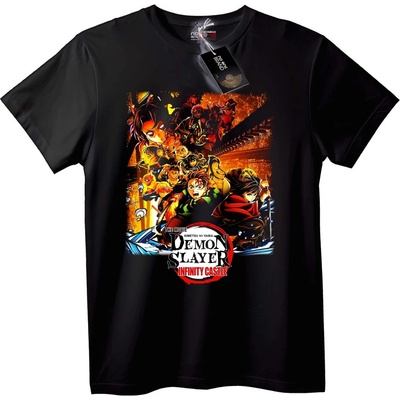 NOONEBRAND Тениска Demon Slayer: Замъкът на Безкрайността - 2XL, White