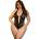 Sexy Elephant® Black Lace Sexy V Neck Halter Backless Open Crotch Teddy S