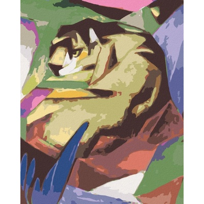 zuty Malování Podle Čísel Tygr Franz Marc 80 x 100 Cm Plátno