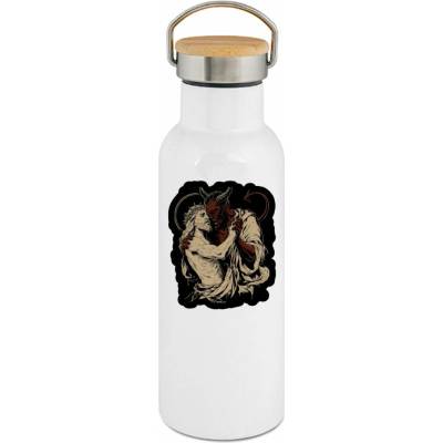 123TRIKO termoska Ježíš a ďábel, hardcore potisk 500 ml
