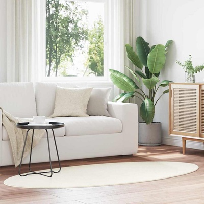 vidaXL Килими за помещение HUARTE Крем 120 x 170 cm 100% полиестер (4103623)