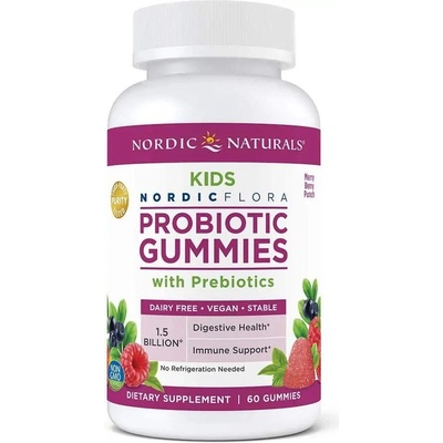 Nordic Flora Probiotic Kids probiotika pro děti 60 gumových bonbónů