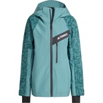 adidas Terrex Дамско ски яке Adidas terrex Women's Terrex Techrock Hybrid Primeknit CP+ Ski jacket - Aurora Ivy / Preloved Teal (104-6112-0113)
