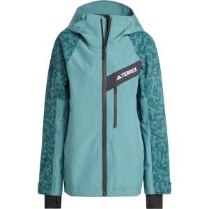 adidas Terrex Дамско ски яке Adidas terrex Women's Terrex Techrock Hybrid Primeknit CP+ Ski jacket - Aurora Ivy / Preloved Teal (104-6112-0113)
