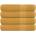 vidaXL Кърпи FROGN 4 бр. Златни 100x200 см 360 г/м2 (136819)