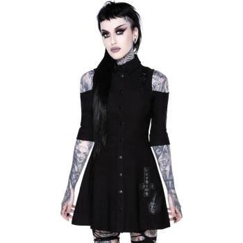 KILLSTAR Дамска рокля KILLSTAR - Paranormal Shirt-Dress - ЧЕРНА - KSRA002156