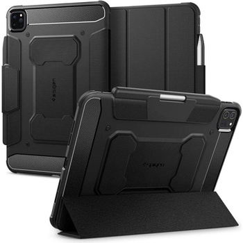 Spigen Противоударен Калъф за iPad Pro 11 5th 2024, Spigen Rugged Armor Pro Case, Черен (ACS07017)