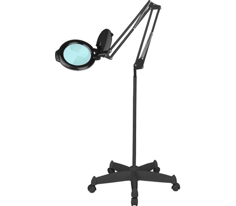 BeautyOne ML6 LED Black Kosmetická lampa s lupou se stojanem Ø 15 cm čočka / 10W / 5 dioptrií