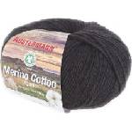 Austermann Merino Cotton 98311-02 Black Плетива прежда (98311-02)