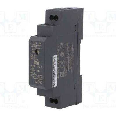 MEAN WELL DDR-15G-5 Měnič: DC/DC; 15W; Uvst: 9÷36VDC; Uvýst: 5VDC; Ivýst: 3A; DDR; OUT: 1