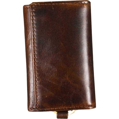 kľúčenka a peňaženka AM389 Hnedá lesklá