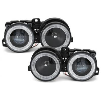 Кристални фарове за bmw e30 (1982-1994) - черни (swb05dt)