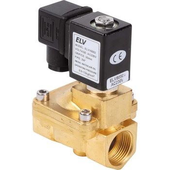 ELV ELV10 1/2" 24V DC (0.5-16 bar) Магнет вентил месинг нормално затворен (ELV10003/24DC)