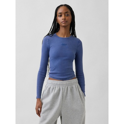GAP Ребрести тениска с лого GAP GAP | Sin | ЖЕНИ | XXS