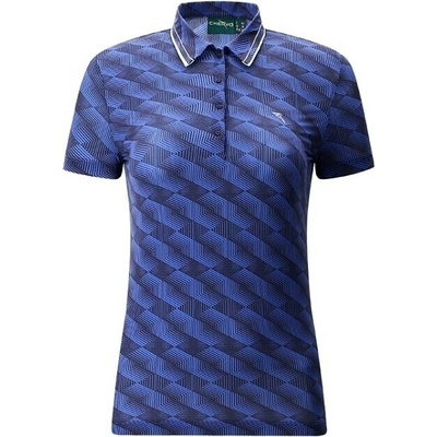 Chervo Womens Anzi Polo Blue Pattern