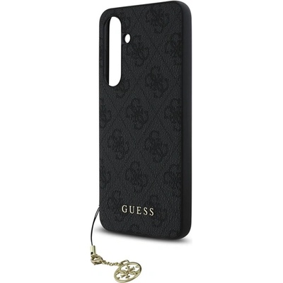 CG Mobile Samsung S24 FE GUESS 4G CHARMS пластмасов протектор за телефон, текстилен заден капак, декорация за телефон, GREEN GUHCS24FEGF4GGR (GUHCS24FEGF4GGR)
