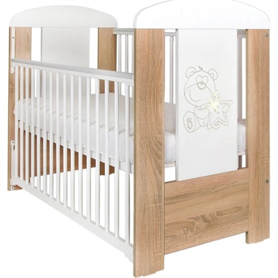 New Baby Medvedík s hviezdičkou so zásuvkou dub