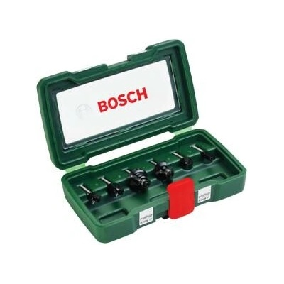 BOSCH 6dílná sada fréz z tvrdokovu (Ø stopky 6 mm) 2607019464