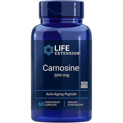 Life Extension Carnosine, 500 mg, 60 капсули, Life Extension (01829 LE)