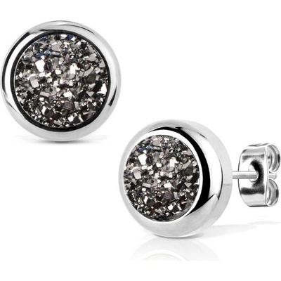Nubis ocelové náušnice DRUZY Silver NB307