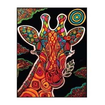 Colorvelvet - Włochy Velvet coloring page 47x35 Giraffe