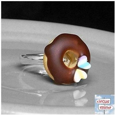 CircusMind Prsten fimo donut s polevou S5294