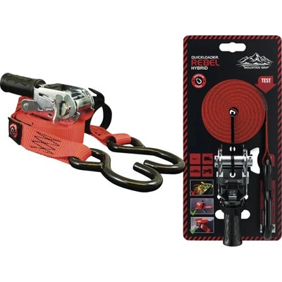 Dvoudílný upínací popruh s ráčnou a magnetem 800 kg, 5 m × 25 mm QUICKLOADER Rebel Hybrid, 1 ks