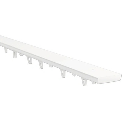 neuvedené Záclonová koľajnička 2-drážková II, Alu/biela, kompletná sada, 300 cm