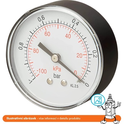 Pneumatics & Hydraulics Manometr zadní -1/3 bar - 63 mm - M12*1,5
