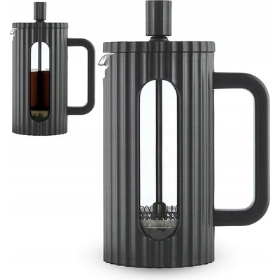 KLAUSBERG Vařič na čaj kávu skleněný French press 350 ml černý 7741
