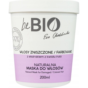 BeBio Ewa Chodakowska prírodná maska pre poškodené a farbené vlasy 200 ml