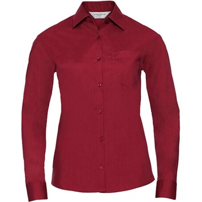 Russell Dámska popelínová košeľa R-934F-0 Classic Red