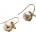 HARAHU Обеци pi-23308 - Златни kp23308