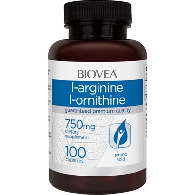 BIOVEA L-Arginine L-Ornithine 750 mg [100 капсули]