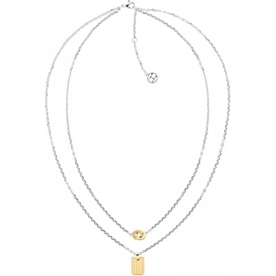 Tommy Hilfiger Štýlový dvojitý bicolor náhrdelník z ocele 2780671