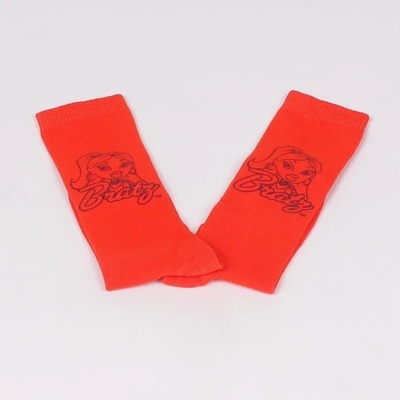 Ярко червени детски 3/4 чорапи