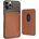 SwitchEasy MagWallet Leather Card Holder with MagSafe - кожен портфейл (джоб) за прикрепяне към iPhone с MagSafe (кафяв)