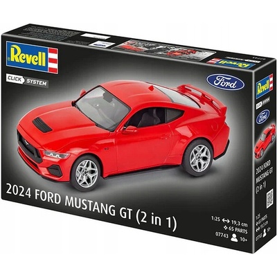 Revell 07743 - 2024 Ford Mustang GT 2 v 1 Click-System 1:25