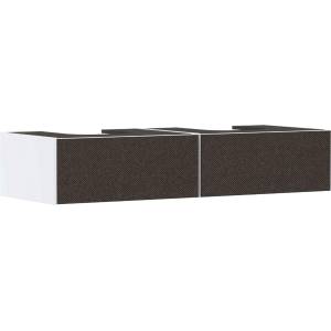 Hansgrohe Xevolos E - Шкаф за мивка, 28x137x55 см, 2 чекмеджета, матово бяло/текстилно тъмносиво 54316660 (54316660)
