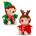 Keel Toys Keeleco, Eкологична плюшена играчка, Таралежче с коледно облекло, 25 см (2) (SX1951)