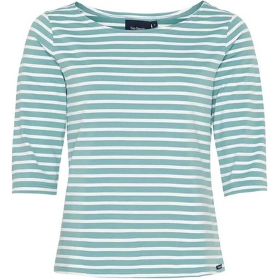 Тениска Sea ranch Marina UV 3/4 sleeve T-shirt - White / Blue (Aqua Blue / White)