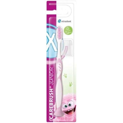 Miradent Четка за зъби Carebrush Junior, 6-12 години, розова