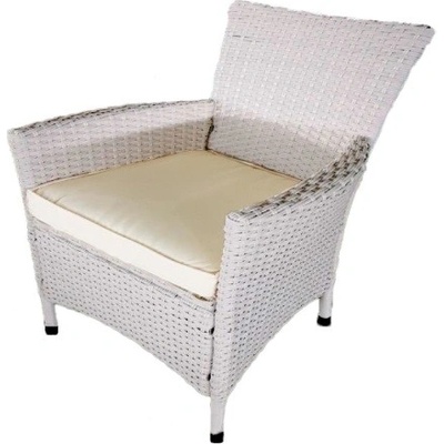 Melfin Ratanová křesla JANINA šedá sada 4 kusů