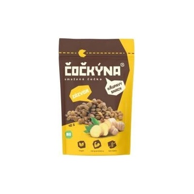 Čočkýna Chrumkavá šošovica zázvor BIO bez lepku 40 g
