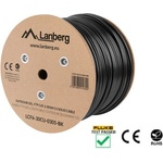 Lanberg LCF6-30CU-0305-BK Cat. 6 F/UTP PE+PVC Fca 250 MHz AWG23 305 м екраниран кабел с гелова изолация, черен, за външна употреба